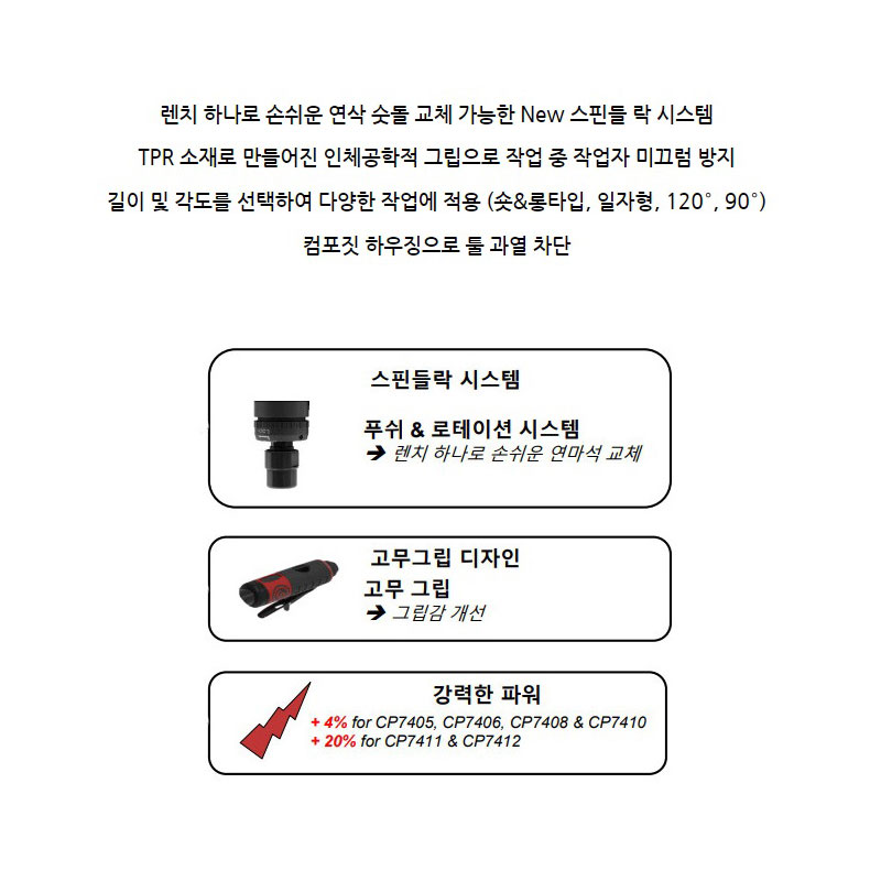 CP 저소음 다이그라인더