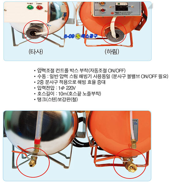 스팀해빙기(20리터-압력조절식)