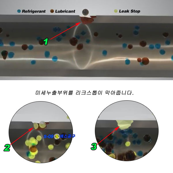 냉매누설차단제 냉동기 미세누출 리크스탑 리필액 43378