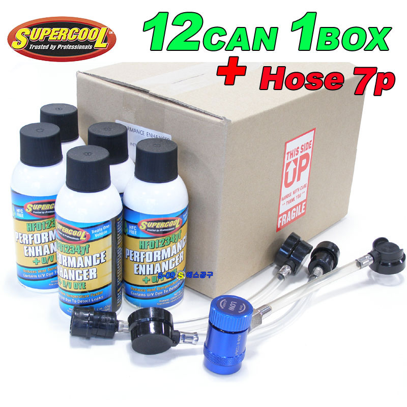 [오토앤]에어컨성능향상제 1234yf 라인세척 1박스(12캔)