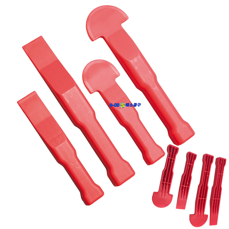 플라스틱밀칼 스크래퍼 4PCS 끌 쐐기
