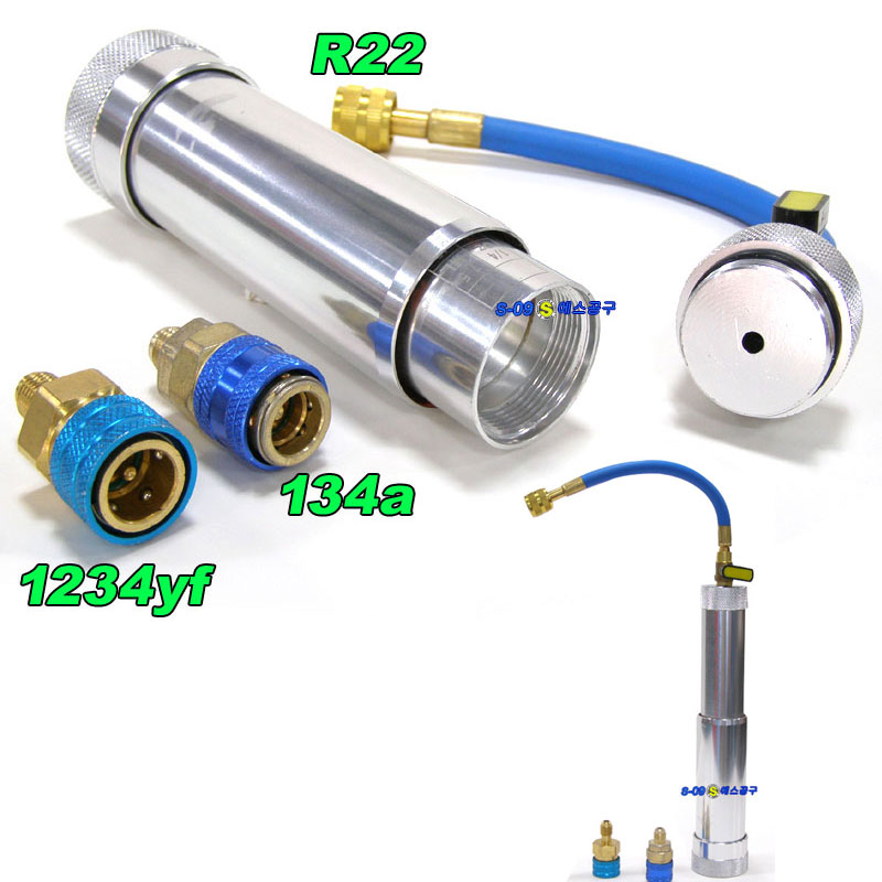 에어컨 오일주입기 밸브형 풀세트 냉동오일주입기 형광염료주입기