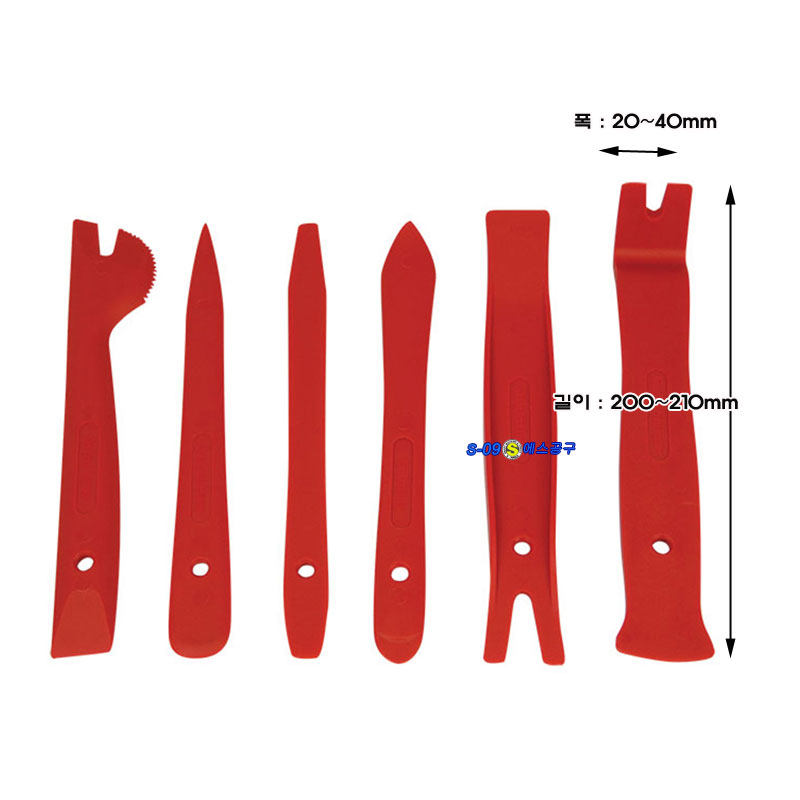 핸드리무버세트 6PCS 몰딩분해공구 클립공구
