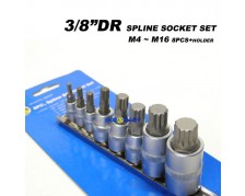 m소켓(12각별소켓)-8pcs/스플라인 별비트소켓-12각