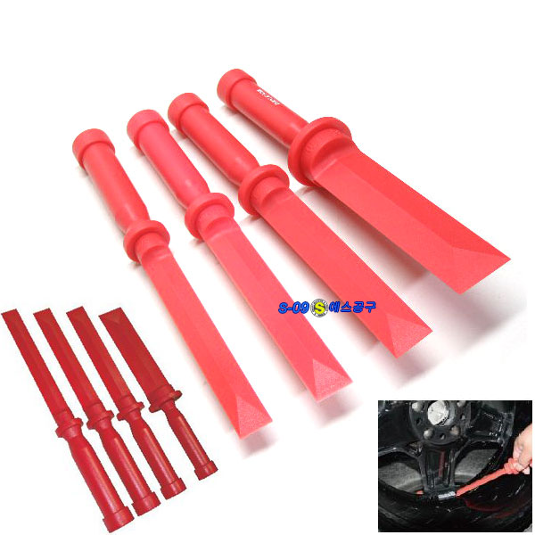 스크래퍼(밀칼)4pcs,플라스틱스크랩퍼
