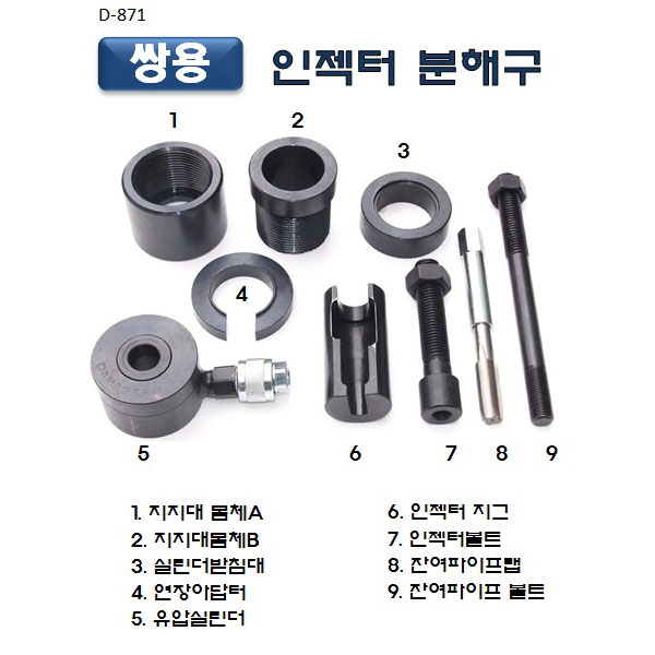 쌍용유압인젝터분해구(D-871)