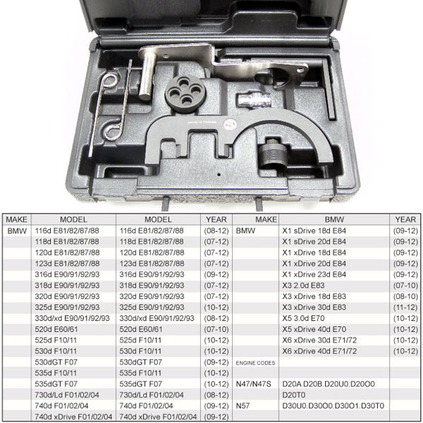 BMW N47,N57 타이밍툴 풀세트 대만산