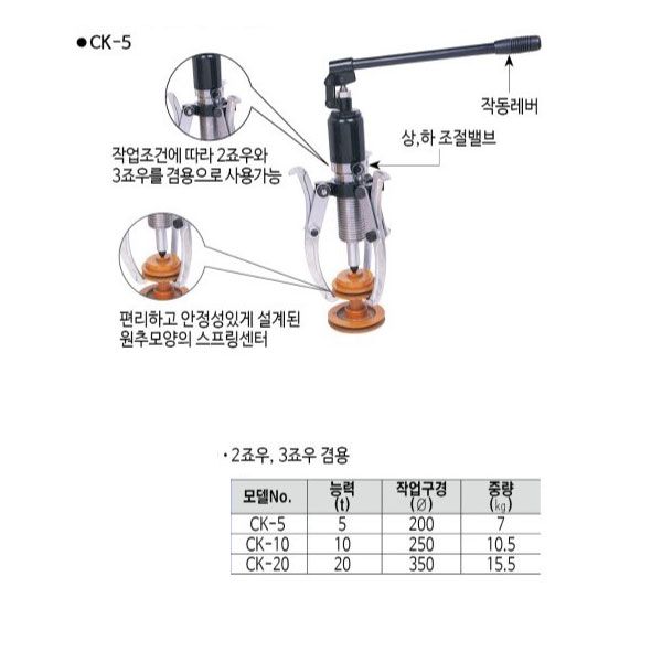 유압식 기어풀러-일체형